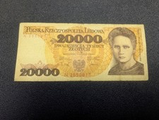 POLONIA 20 Tysiecy Zlotych 1989
