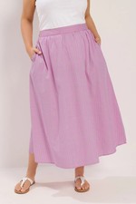 Yours Curve Plus Size Women's Midi Skirt