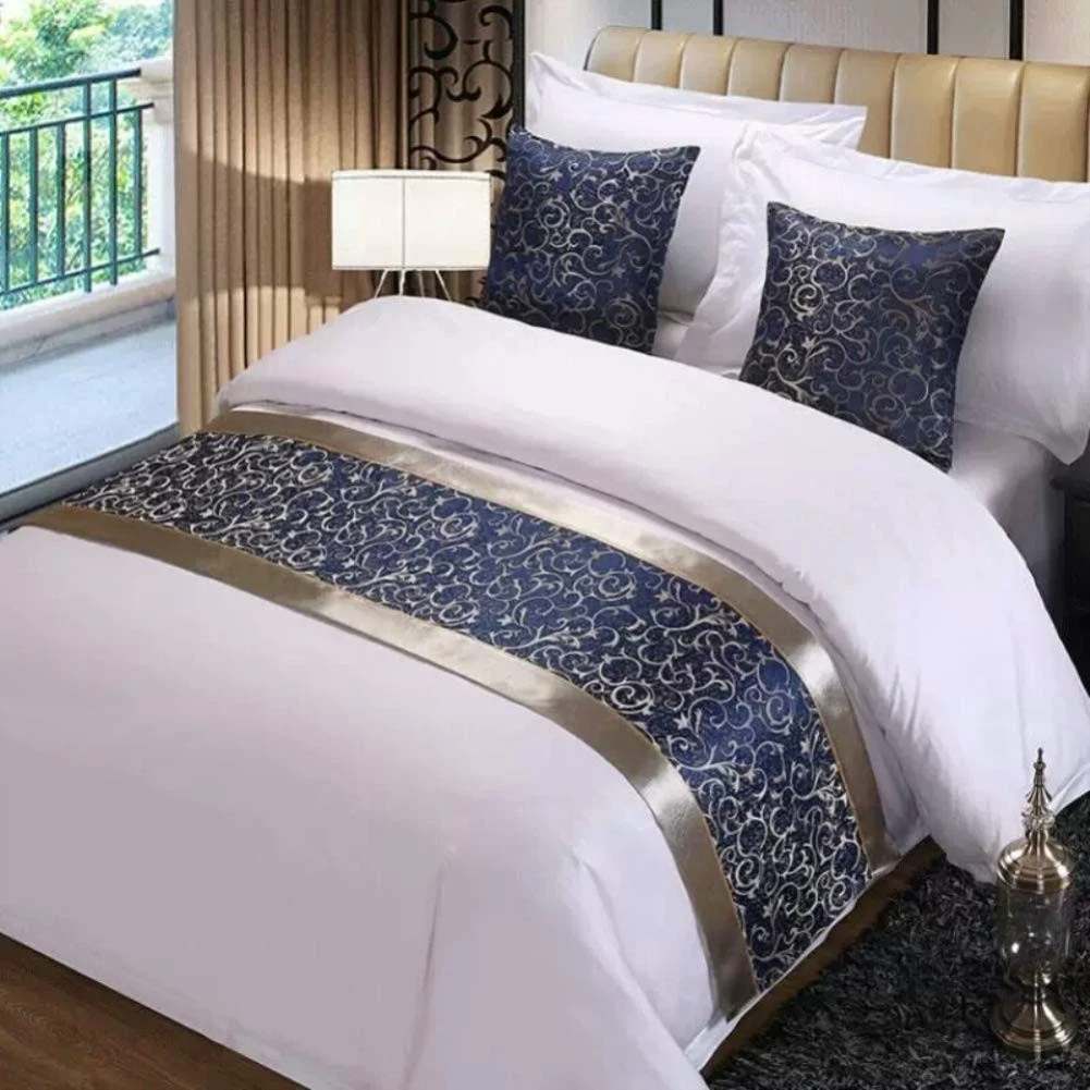 2pc Blue Floral Pillow Cover Pillowcase Home Hotel Bed Sofa Pillow Sham Cushi...