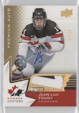2020 Upper Deck Team Canada Juniors Autos 7/25 Jean-Luc Foudy #83 Patch Auto jt3