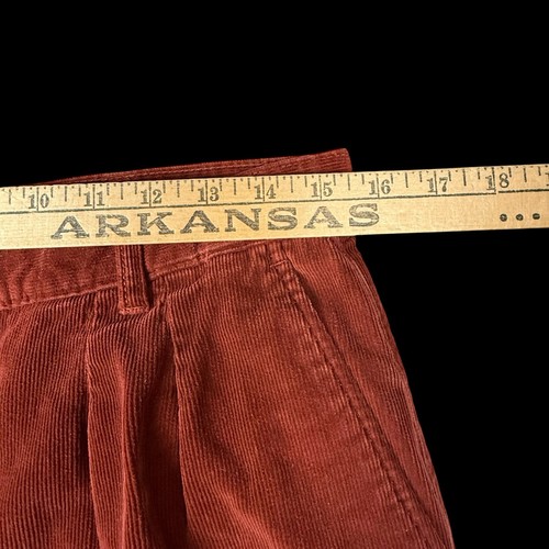Jeans Calvin Klein vintage pantalone uomo rosso ruggine taglia 32 velluto a coste dritto 100% cotone - Foto 5 di 8