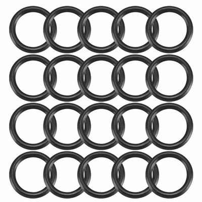 20pcs black nitrile butadiene rubber O-ring 9.8mm inner slide 1.9mm width KD *cm