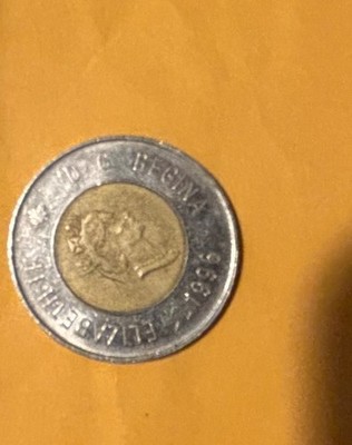 Canada 2 Dollar Coin 1996 Queen Elizabeth II As Pictured