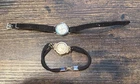 Lot Of 2 Vintage Women’s Wrist Watches Timex Elgin For Parts Or Repair