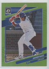 2021 Panini Donruss Optic Lime Green Prizm Javier Baez #147 07rd