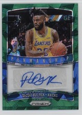2019-20 Panini Prizm Penmanship Green Ice /16 Reggie Bullock #PM-RBL Auto 0t02