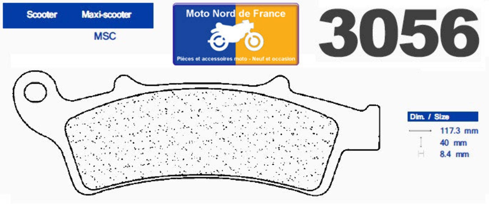 Plaquettes de frein avant Carbone Lorraine Aprilia 150 Scarabeo trajet ville