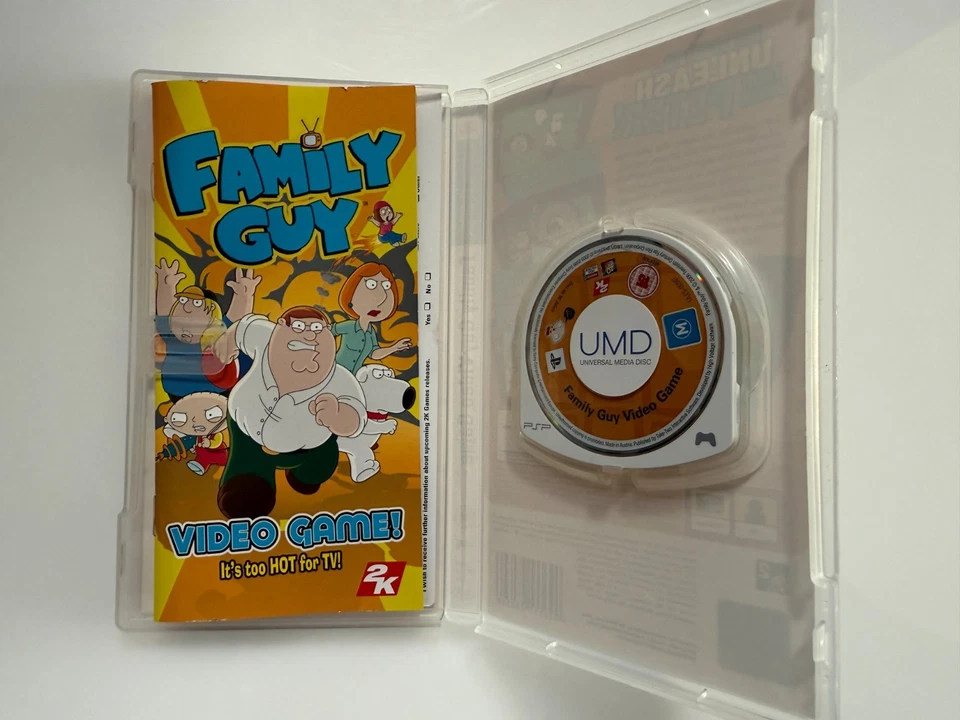 Family Guy Sony PSP - UK PAL VGC CIB with Reg - High Quality Packng - Tracked - Image 4 of 4