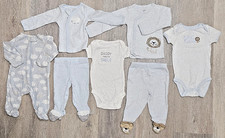 Baby Boy Lot 7pc NB  3M Bodysuits Sleepers Outfits 100 Cotton