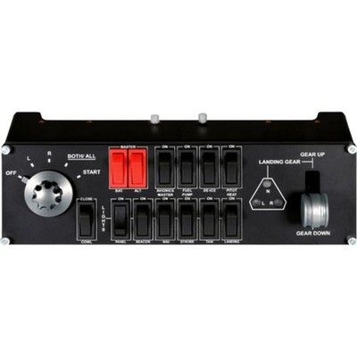 Logitech Core PC Pro Flight Switch Panel in Black - 945-000030