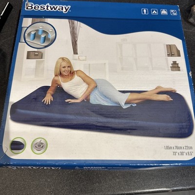 Bestway Single Flocked Luftbett Aufblasbare Matratze Blow Up Camping Luftbett