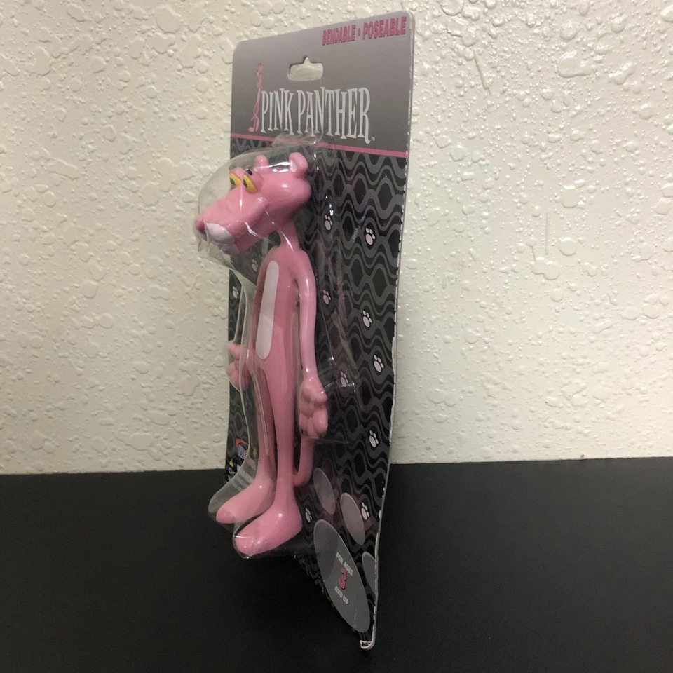Vintage Pink Panther Bendable Poseable Figure Cartoon TV Show 2006 NJ Croce New - Image 3 of 4