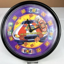 VTG Cinnamon Toast Crunch Wall Clock Racing Car Promo 1990s General Mills