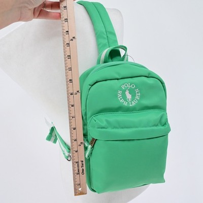 NWT Polo Ralph Lauren Crossbody Backpack Green Sporty Luxe  display picture 3