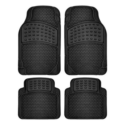 For All Subaru Car Floor Mats Set 4Pcs Rubber Black Snow Guard Quick Setup