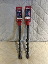 LOT OF 2 Bosch Hc5050 4-Cutter Hammer Drill Bit 1" X 13"L, Sds Max Speed-X
