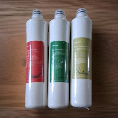 Filsadae Water Filter Set, 3-Pack for Premier RO Pure System Sediment Pre Carbon