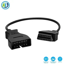 OBD2 II Adapter for 12Pin to 16Pin Diagnostic Scanner Connector Cables  for GM