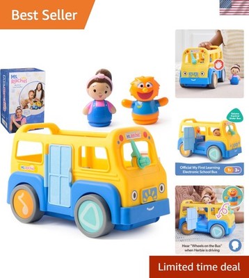 Official My First Learning Electronic School Bus with 2 Figures, Music & Soun...
