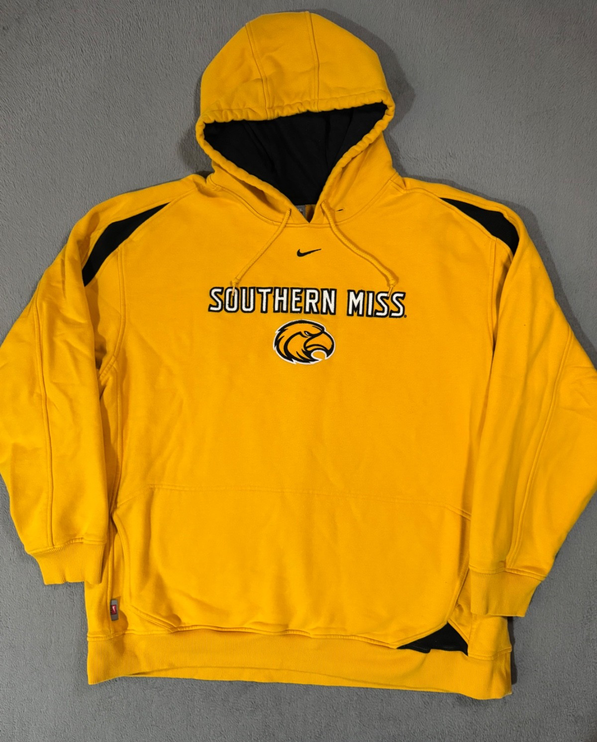 SACAI X NIKE Felpa con cappuccio Souther Miss Gol Eagles Nike Center Swoosh vintage giacca 2XL