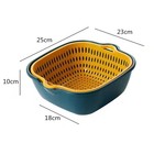 Vegetable Washing Baskets in The Kitchen Fruit Baskets Multi-layer Stackable 3Pc — photo 9