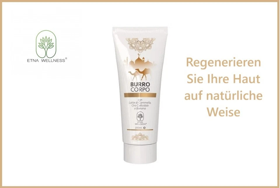 Etna wellness Körperbutter aus Kamelmilch, kolloidalem Gold und Banane - Bild 1 von 4