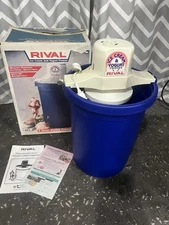 New NOS Rival 6 Quart Electric Ice Cream Maker & Yogurt Freezer 8605 Vintage