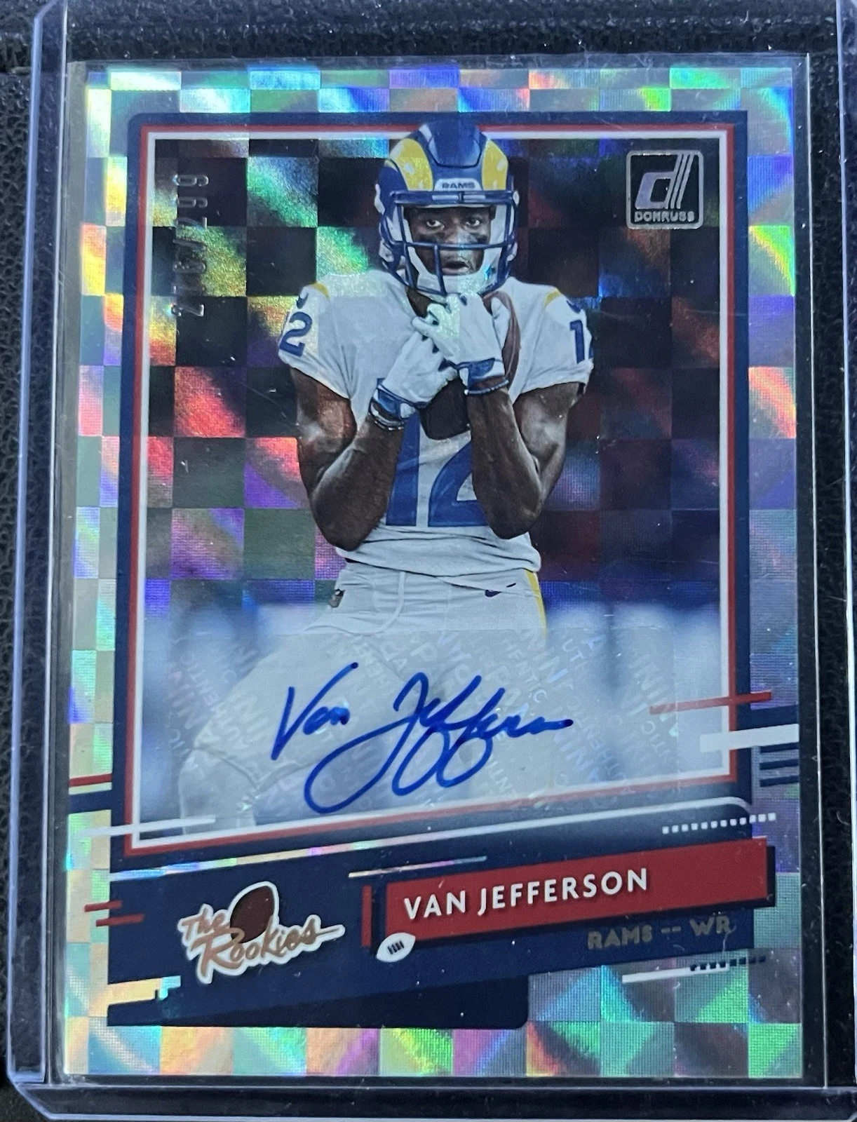 Van Jefferson Panini Donruss the Rookies #TRVJ Autograph
