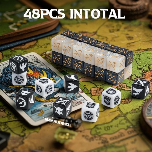 48 Pieces Abilities Keywords Counter Dice MTG Dice 1/+1 Counters Bulk Creature - Picture 4 of 7
