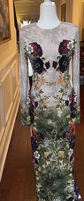 Alice + Olivia Delora  Maxi dress In Forbidden Forrest Sz 10 NWT $595