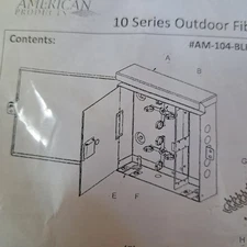  INDOOR OUTDOOR FIBER ENCLOSURE BOX  13×13  cabinet white American products 