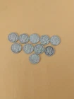 Mercury Dimes Lot Of 10 90% Silver (D)