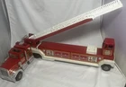 New ListingVintage TONKA Hook and Ladder #1 Fire Engine Large Fire Truck And Trailer