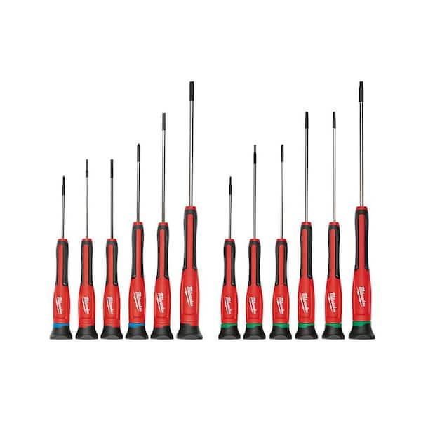Milwaukee 12-Piece Precision Screwdriver Set with Torx Bits