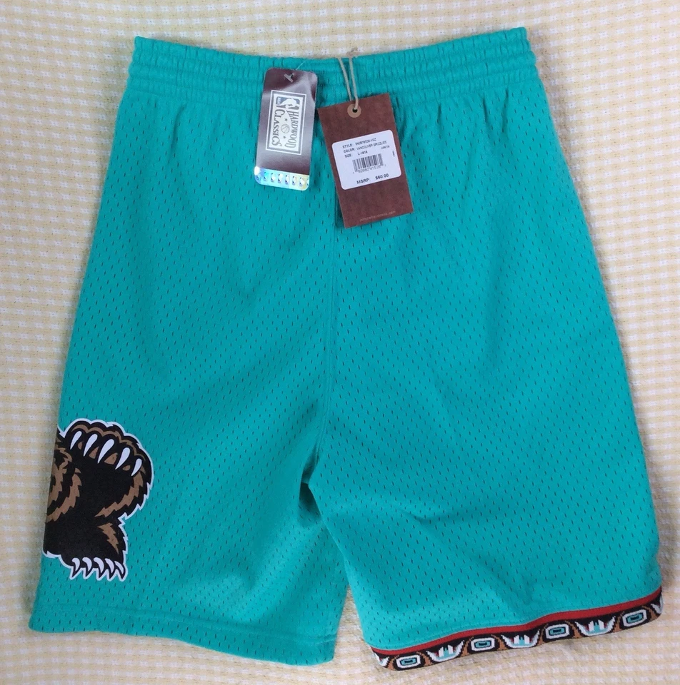 Pantalones Cortos Mitchell Ness Madera Dura Clásicos Juveniles Memphis Grizzlies Retro Talla L Foto 2 de 4