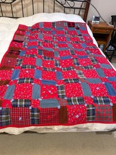 Hand Made Quilt W.VA 1960s. 69 by 44