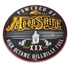 Vintage Moon Shine Sign - Hot Rod Hillbilly Fuel Octane Gas Porcelain Sign