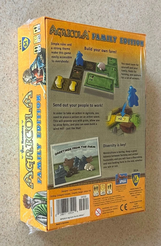 AGRICOLA FAMILY EDITION (Mayfair Games) -- Sealed - Image 2 of 2