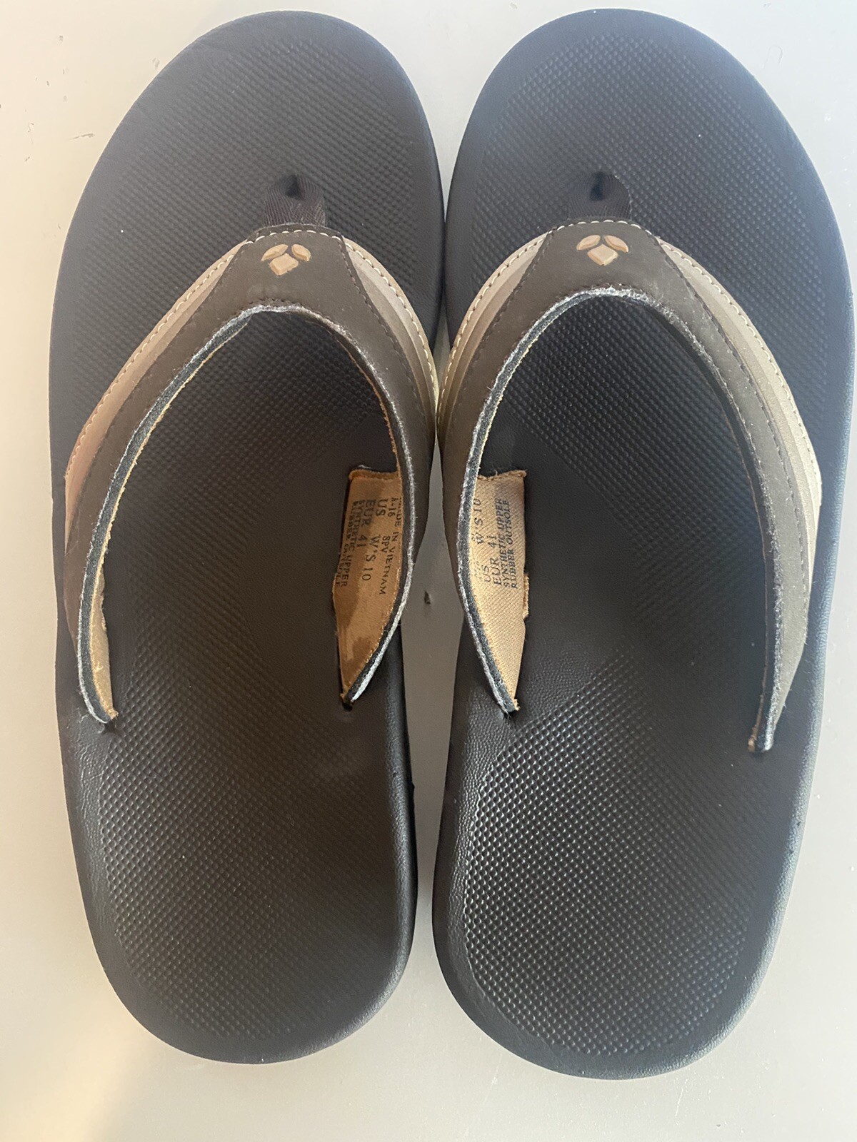 Rainbow Flip Flops with Synthetic Straps and Rubber Sole for Women US 10 EUR 41 Men 9-image