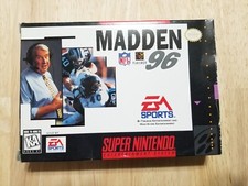 Madden 96 Box Only. NO GAME. Authentic Super NES SNES