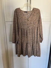 leopard print dress Size Large Knee Lenght