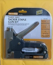 FASTENPRO Three-Way Tacker Staple Gun Kit - Staples Included Model 62992 SEALED