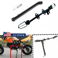 For 110/125/140cc Motorcycle Pit Dirt Bike Side Foot Peg Rest Mount Kickstand US