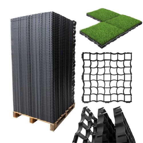 2 m² Rasengitter Reitplatzplatten Rasenwaben Gehwegplatten 50x50x4 cm 8 Stk. - Bild 6 von 7