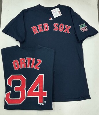 David Ortiz Majestic Boston Red Sox Big Papi Jersey Shirt Final