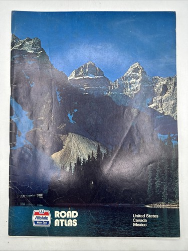 Road Atlas Allstate Motor Club 1973 de colección Estados Unidos México Canadá - Imagen 1 de 6