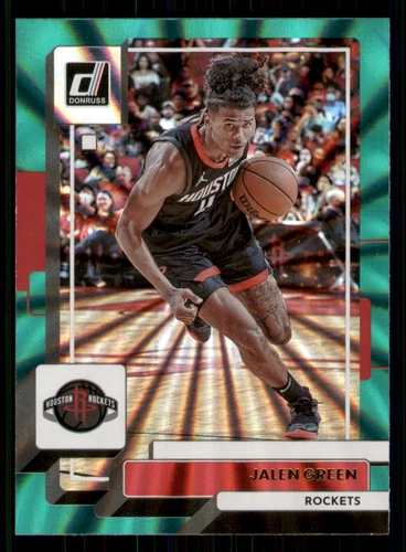 Jalen Green 2022-23 Donruss #150 Holo Laser Green Houston Rockets
