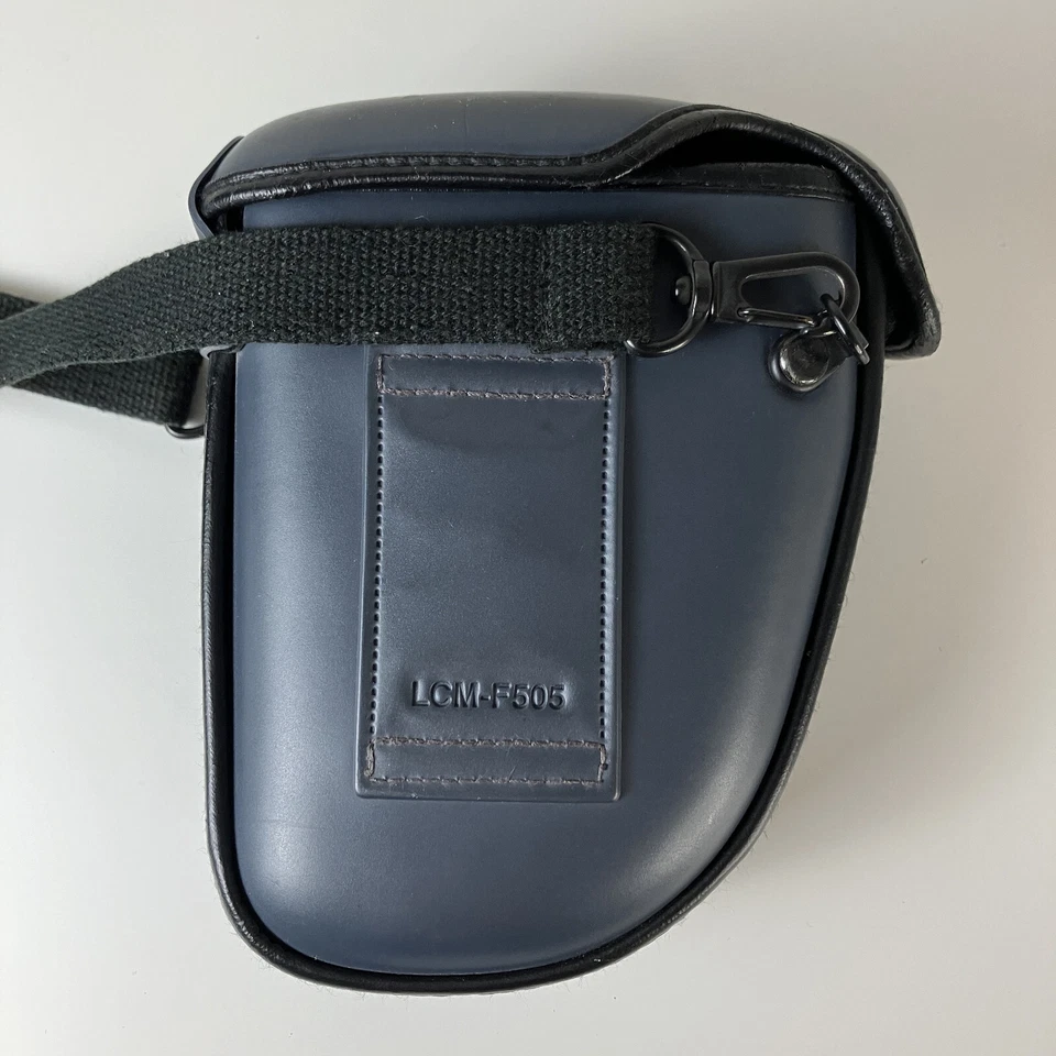 Sony LCM-F505 Camera Case Semi-Soft Carrying Bag Navy Blue - Image 3 of 4