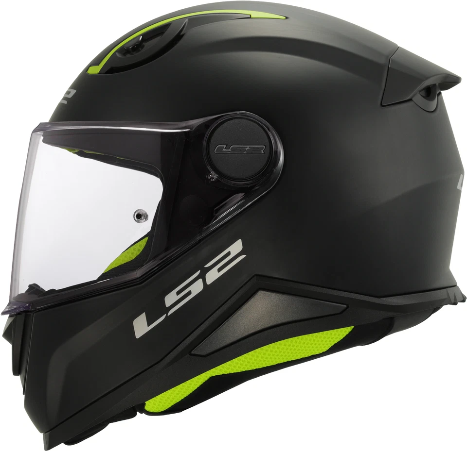 LS2 FF812 MINI KIDS CHILDRENS MOTORBIKE HELMET NEXT LEVEL SVENT PLAIN MATT BLACK - Image 3 of 4