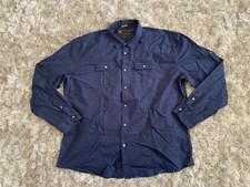 Marc Ecko Cut & Sew Men?s XXXL 56? Navy Blue Casual Utility Shirt 100% Cotton